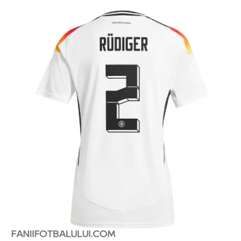 Germania Antonio Rudiger #2 Echipament de Fotbal Replică European 2024 Femei Acasa